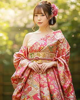 着物ドレス「SEIRA」の前姿