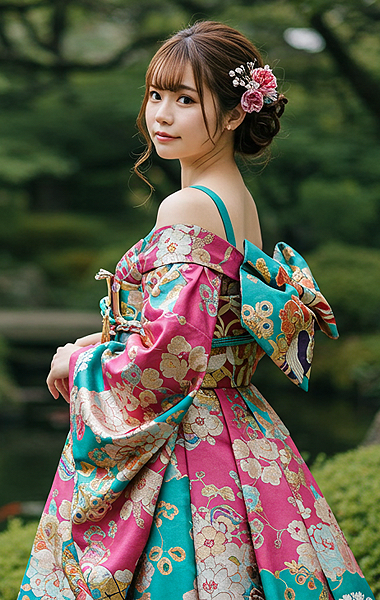 着物ドレスの商品「MAIZURU」の写真