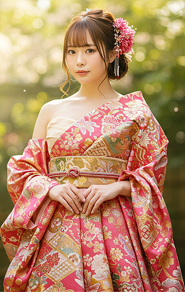 着物ドレスの商品「SAKURA」の写真