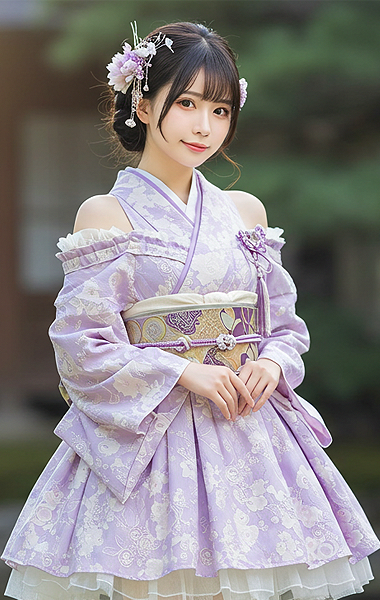着物ドレスの商品「ASAGIRI」の写真